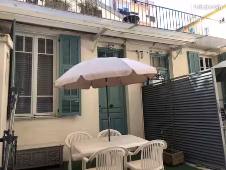 studio + terrasse   quartier port de nice