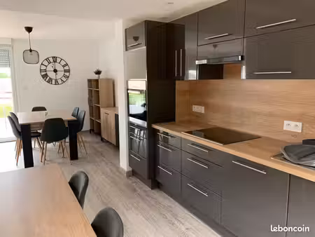 maison f3 rénovée et meublée en bordure de forêt à guénange