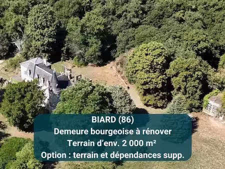 vente propriété 330 m² à biard (86580)  210 000 €