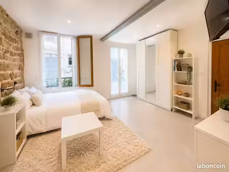 studio meublé  rénové vendu loué paris 9 - dpe d