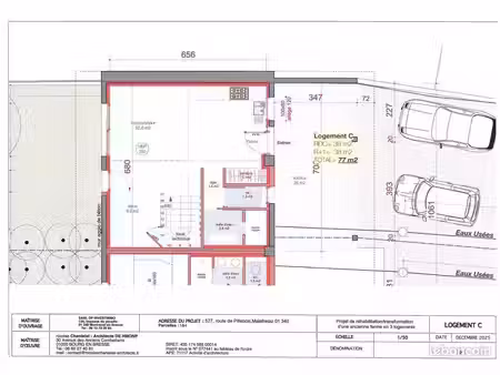 maison 2 pièces 77 m²