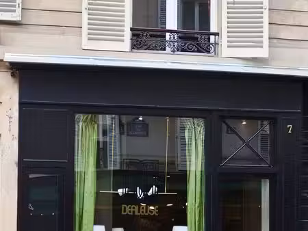 à céder - boutique de caractère paris 9e - rue de vintimille - belle vitrine