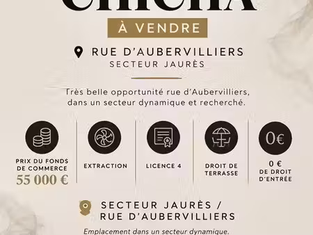 local 100 m² paris 19