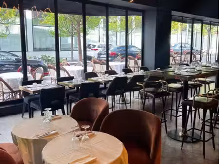 cession de bail restaurant haut de gamme – paris 17e – 137m² + terrasse – décoration archi
