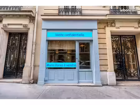 je vends un local commercial libre à paris 16