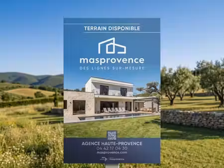 terrain à bâtir de 490 m² à greoux-les-bains (04)