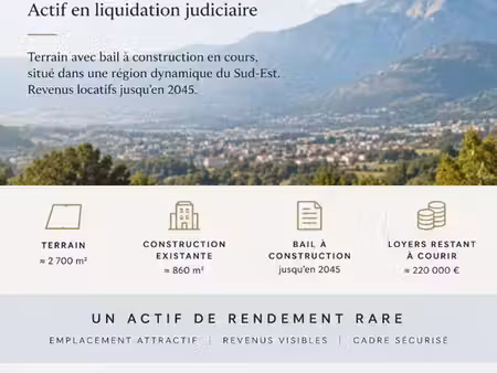 terrain 2730 m² tallard
