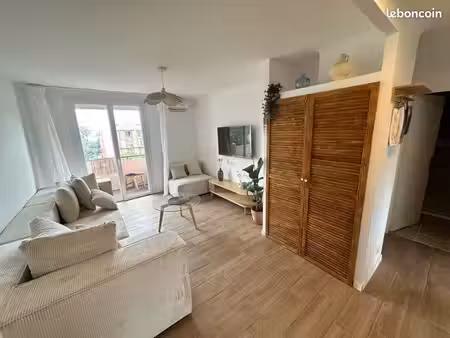 saint-raphaël – 3 pièces meublé 56 m² – climatisation – parking – 1 400 cc