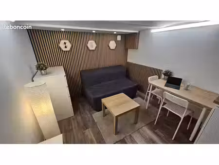 studio - 14m² - refait à neuf - centre ville/poudrerie