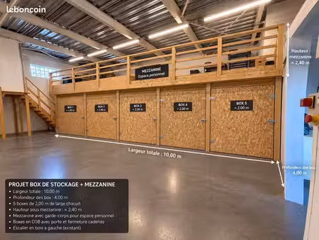 box de stockage / garde-meuble à louer