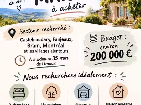 cherche maison à acheter