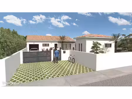 projet de construction d'une maison 107.31 m² avec terrain à bizanet (11)