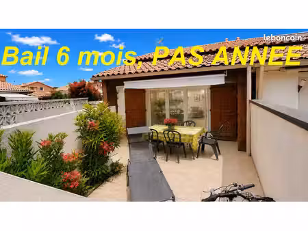 villas t3 45m2  bail 6-8 mois oct 2026  expo sud  wifi