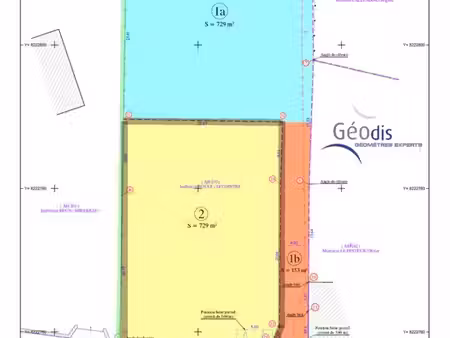 beau terrain à bâtir 729 m² — verson — exposition sud  secteur recherché