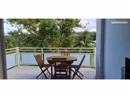 t3 61 m2 haut de villa  meublé très bien équipé  traversant avec 2 terrasses