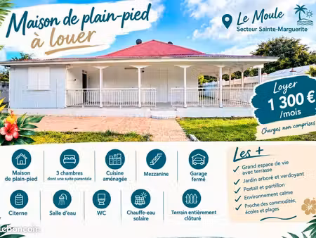 à louer – maison t4  le moule