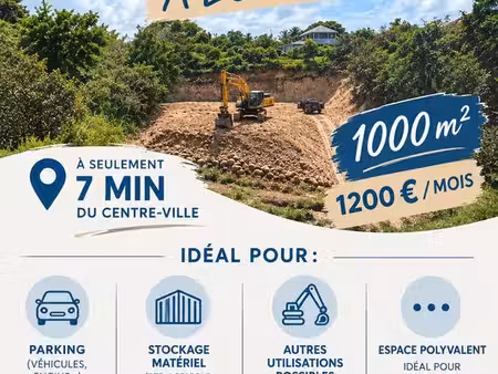 terrain a louer 1000m²
