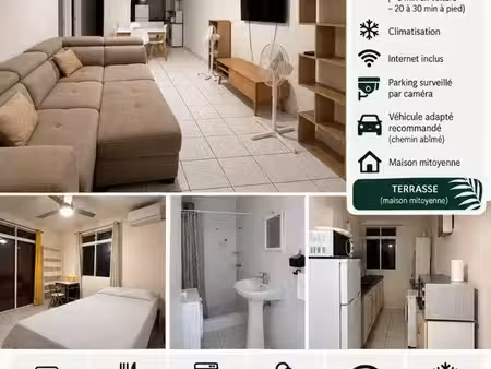 appartement meublé – petit-bourg – 800 charges comprises