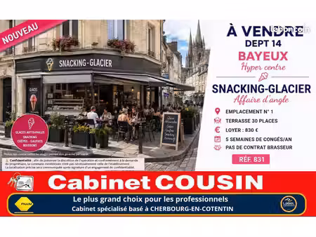 fonds de commerce glacier  snack 60 m²