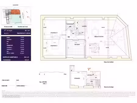 duplex 4 pièces 80 m²