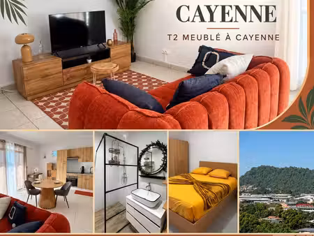 t2 meublé à louer à cayenne tout compris