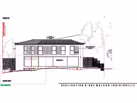 terrain 1000 m² avec permis purgé pour une maison de 215 m² à allauch 13190