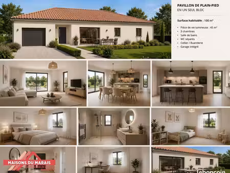 maison 100 m² avec terrain à aigrefeuille-d'aunis