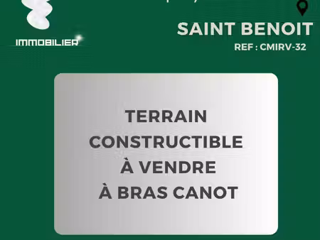 terrain 880 m² saint-benoît