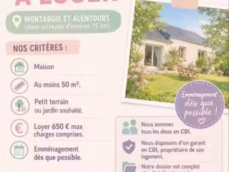 bonjour je recherche logement