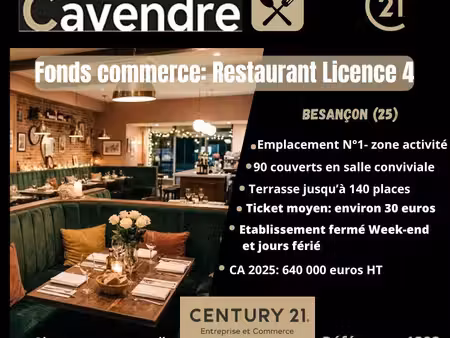 restaurant 1 m² besancon