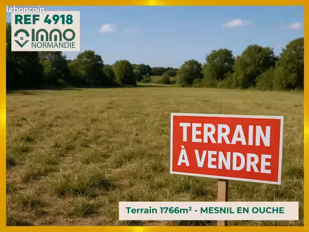 terrain 1766 m² mesnil-en-ouche