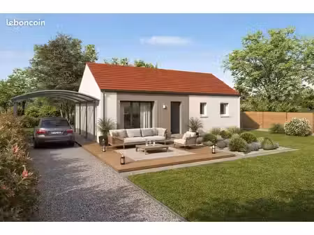 projet de construction d'une maison 70 m² avec terrain à courville-sur-eure (28)