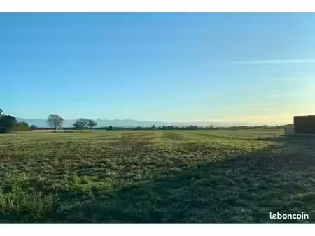 terrain constructible 1032 m² – vue pyrénées – carbonne