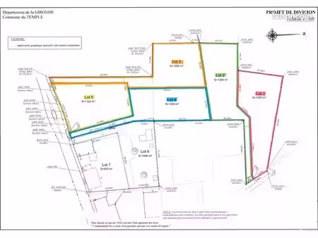 terrain 1200 m² le temple