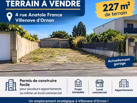 terrain à vendre villenave d'ornon