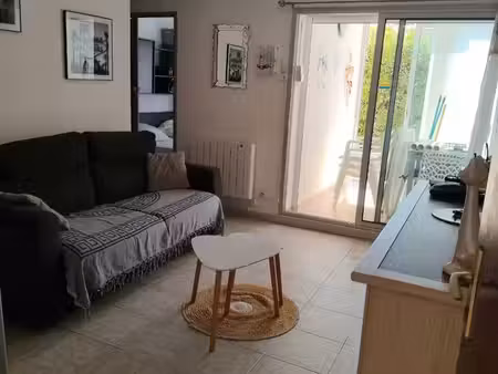 t2 marseillan-plage en rez-de-jardin
