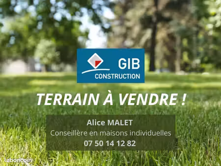 terrain à bâtir de 828 m² à le barp (33)
