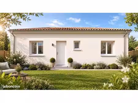 maison contemporaine de plain-pied 70 m² avec garage à bessan – terrain 330 m² proche mer 