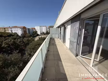 appartement t3 de 61 m² avec terrasse de 17 m² et parking en s