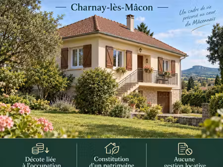 maison viager à vendre occupé 5 pièces charnay les macon (71)
