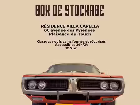 location box garage/stockage centre plaisance
