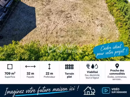 terrain 709 m² pannes