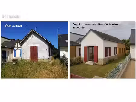 bâtisse en pierre à rénover avec permis de construire accepté pour une surface de 90 m2– l