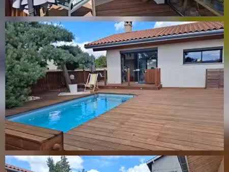 maison plain-pied 120 m² avec piscine chauffée – aveizieux