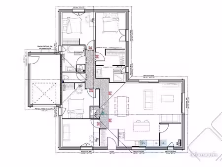 projet de construction d'une maison 117 m² avec terrain à eysines (33)