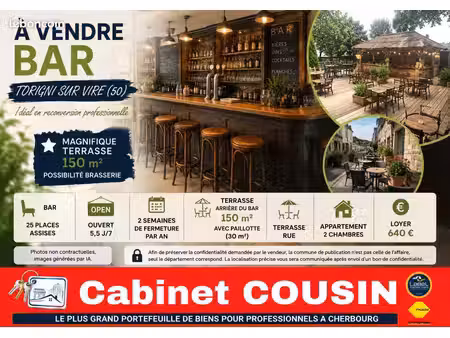 fonds de commerce bar 70 m²