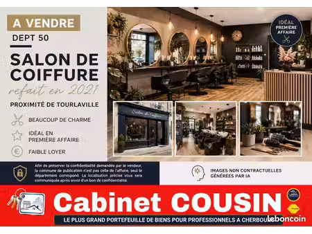 fonds de commerce coiffure 80 m²