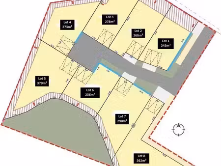 terrain à bâtir de 273 m² à saint-barthelemy-d'anjou (49)