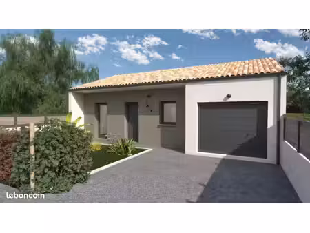 projet de construction d'une maison 86 m² avec terrain à brains (44)