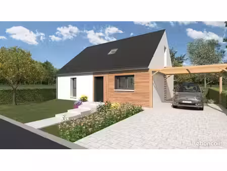 projet de construction d'une maison 103 m² avec terrain à le longeron (49)